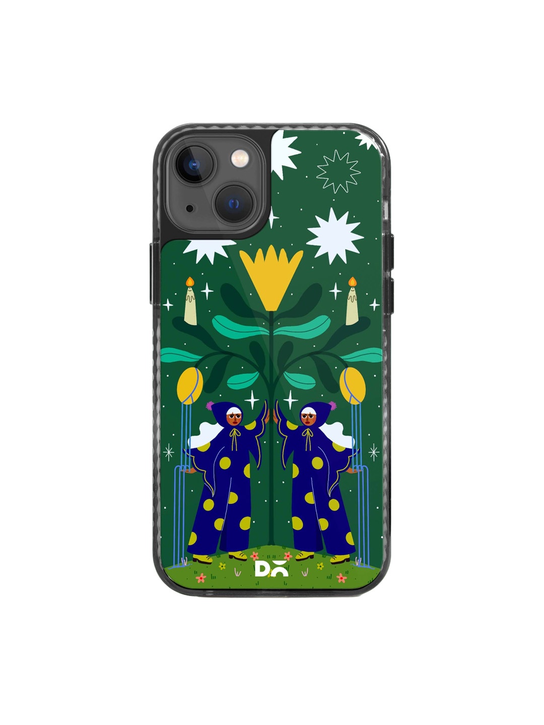 

DailyObjects Quirky Printed Impact Resistant iPhone 13 Phone Back Cover, Green