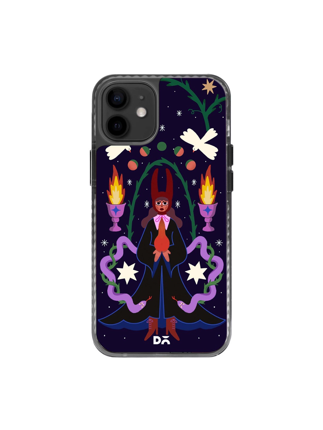 

DailyObjects Stride 2.0 Printed iPhone 12 Back Case, Navy blue