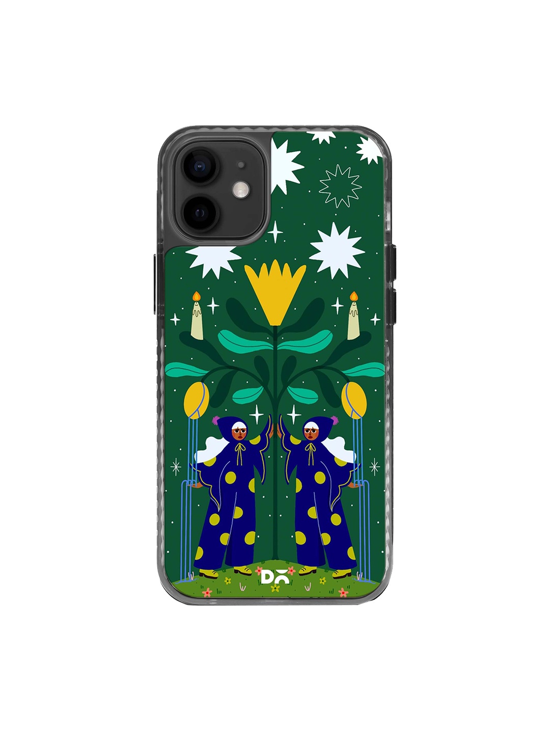 

DailyObjects Stride 2.0 Quirky Printed Impact Resistant iPhone 12 Back Case, Green