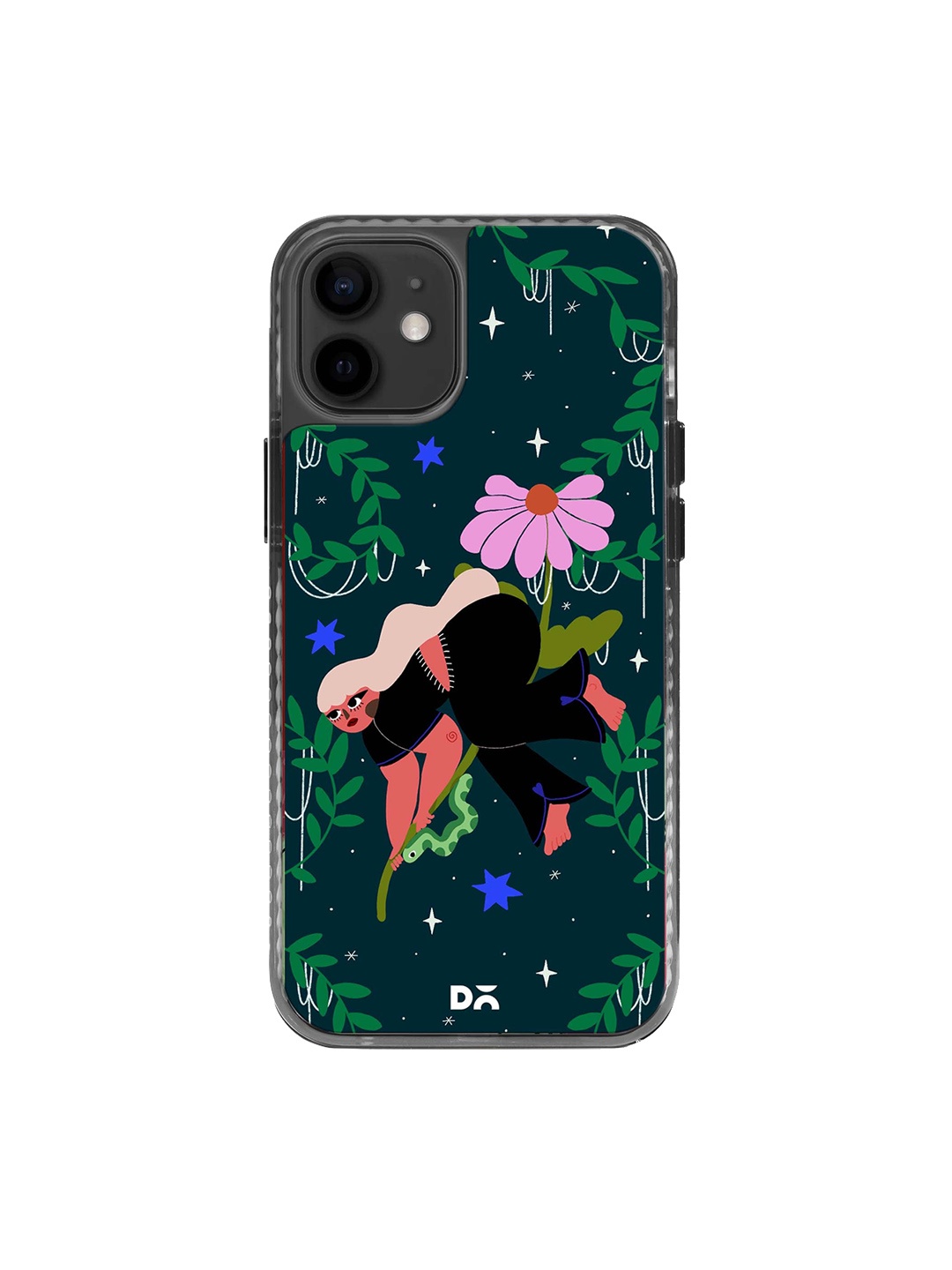 

DailyObjects Printed Impact Resistant iPhone 12 Phone Back Cover, Teal