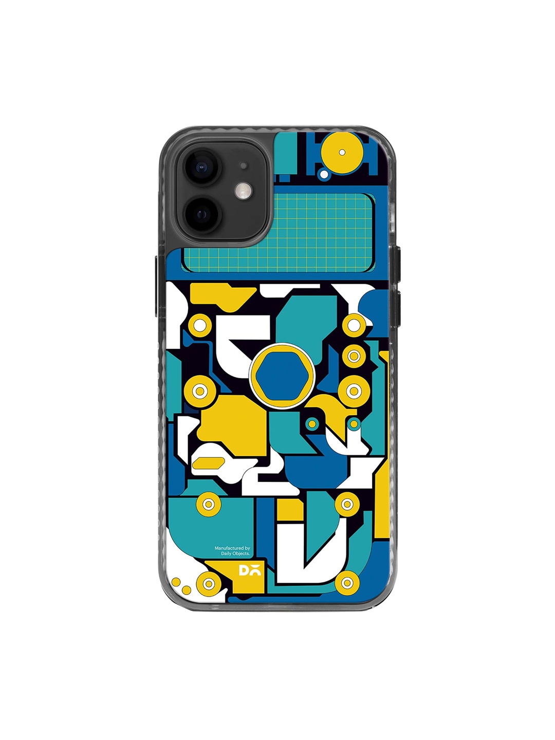 

DailyObjects Printed Impact Resistant iPhone 12 Phone Back Case, Teal