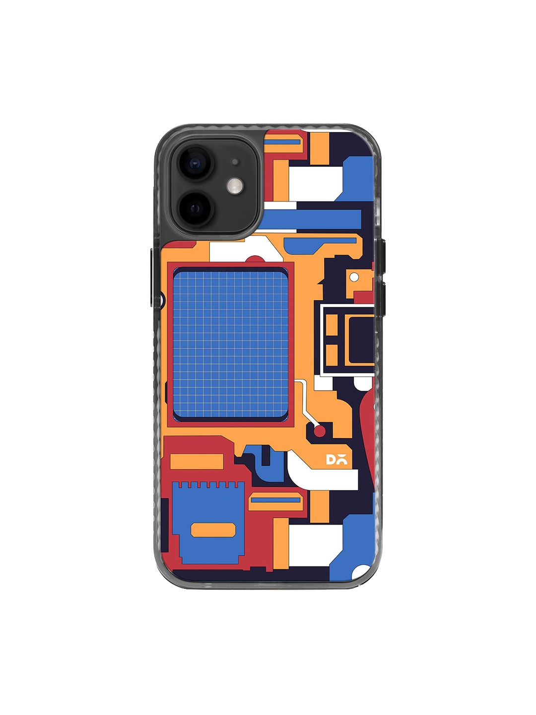

DailyObjects Unisex Graphic Printed Impact Resistant iPhone 12 Phone Back Case, Blue