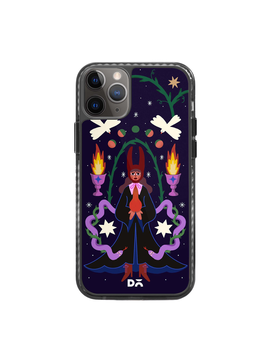 

DailyObjects Printed Impact Resistant iPhone 11 Pro Max Phone Back Cover, Navy blue