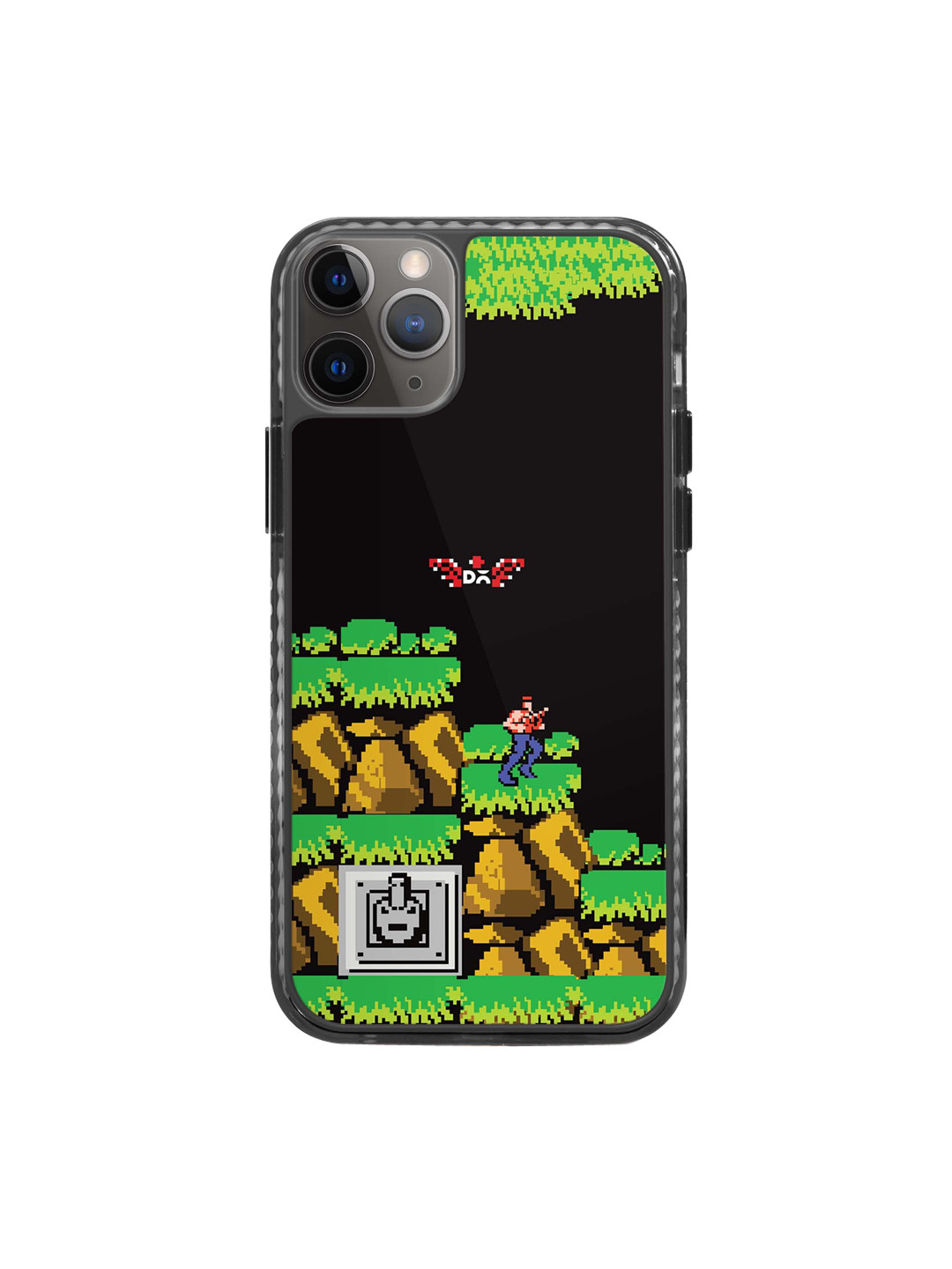 

DailyObjects Printed Impact Resistant Stride 2.0 iPhone 11 Pro Max Back Case, Black