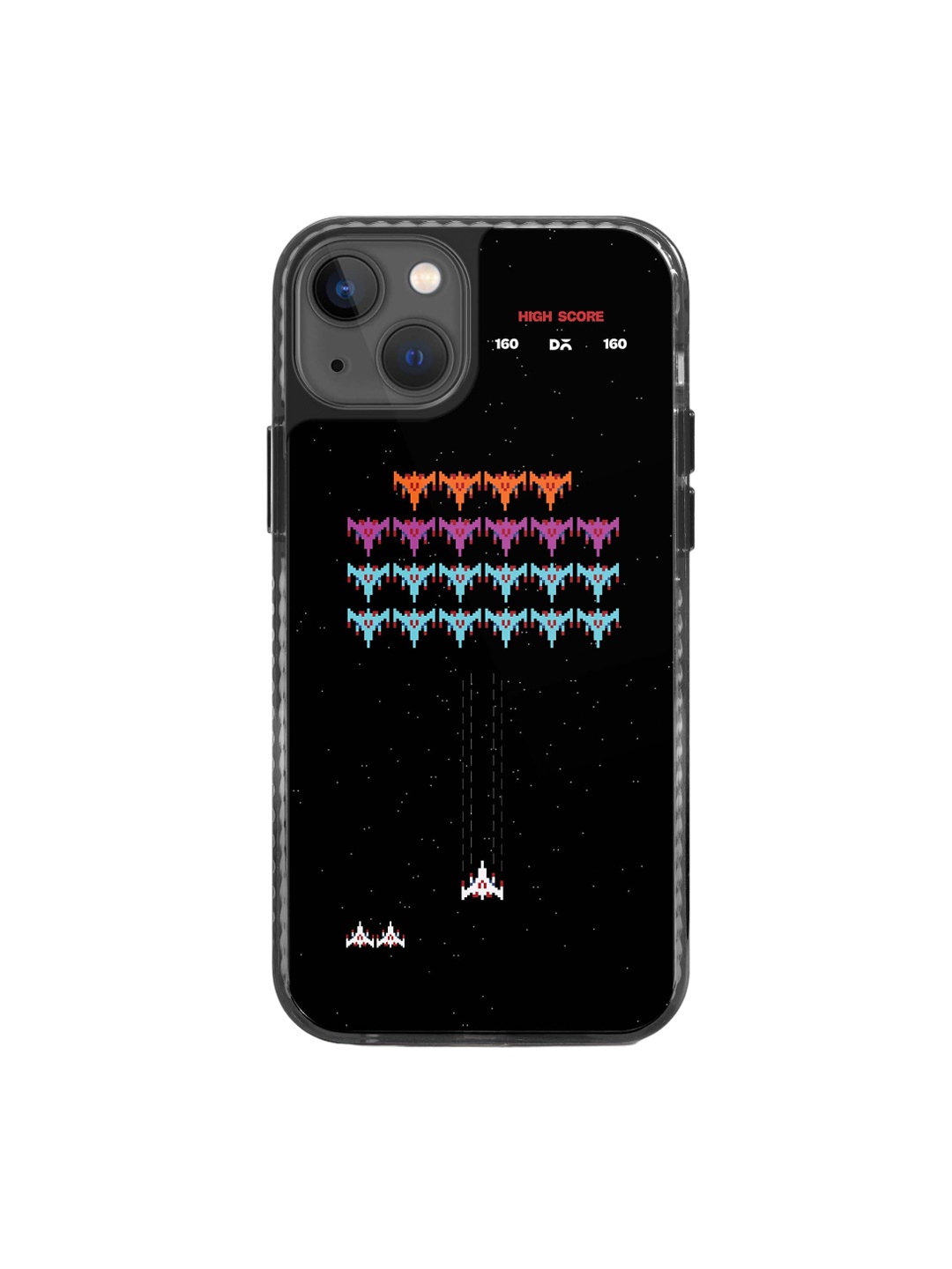 

DailyObjects Quirky Printed Stride 2.0 iPhone 13 Mini Phone Back Cover, Black