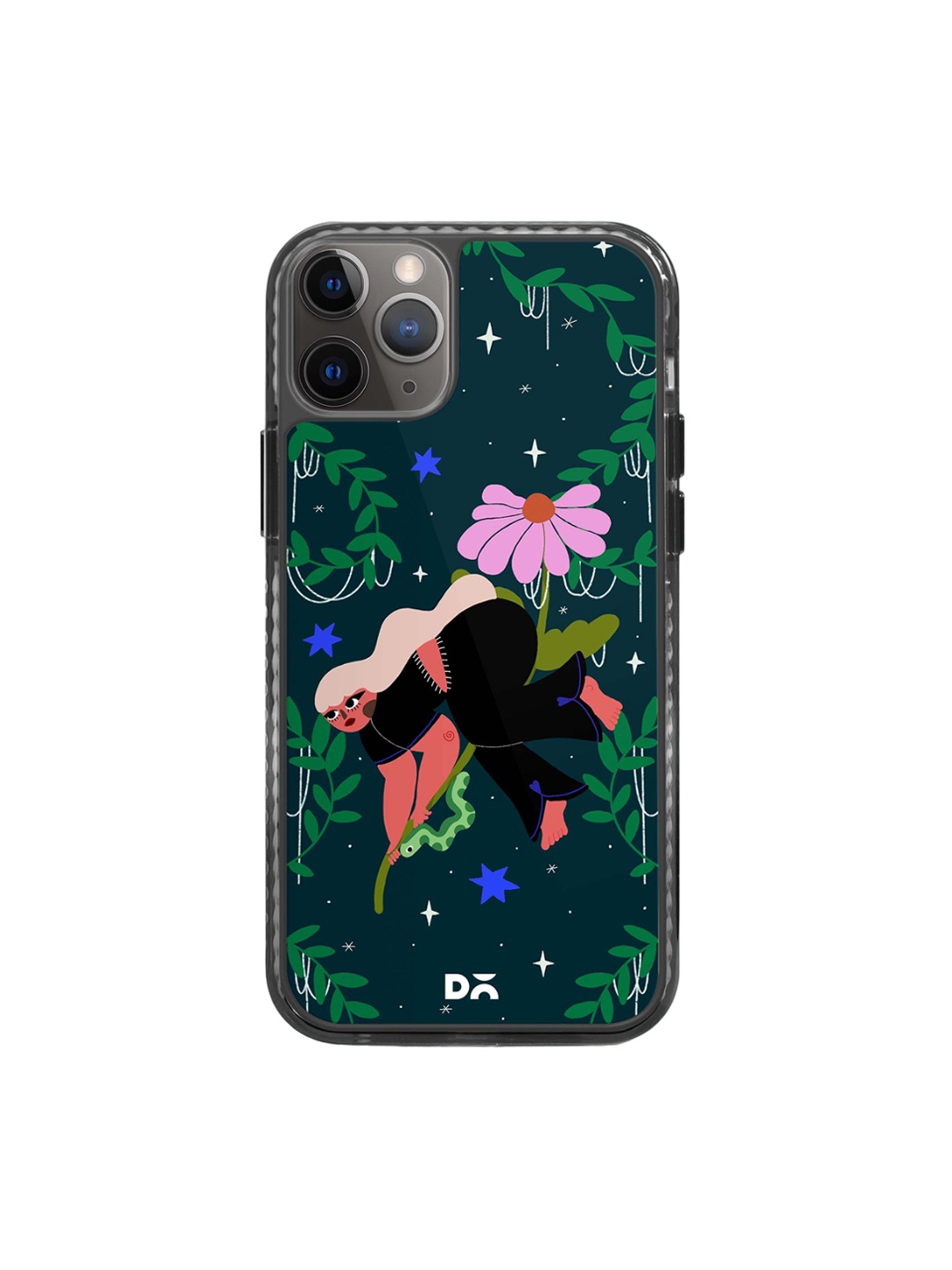 

DailyObjects Stride 2.0 Printed iPhone 11 Pro Max Back Case, Green