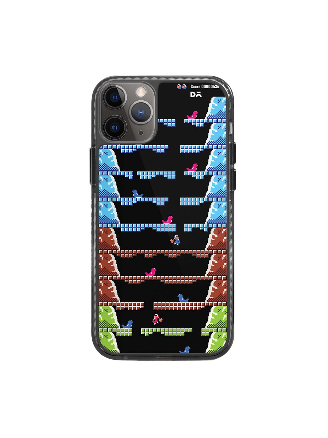 

DailyObjects Printed Stride 2.0 iPhone 11 Pro Max Back Case, Black