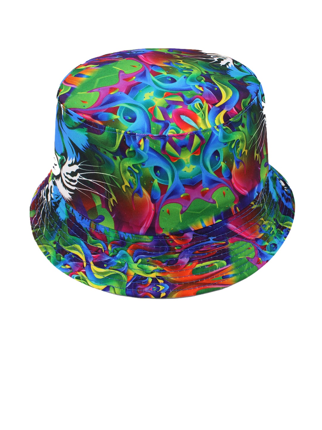 

JENNA Unisex Printed Reversible Bucket Hat, Blue