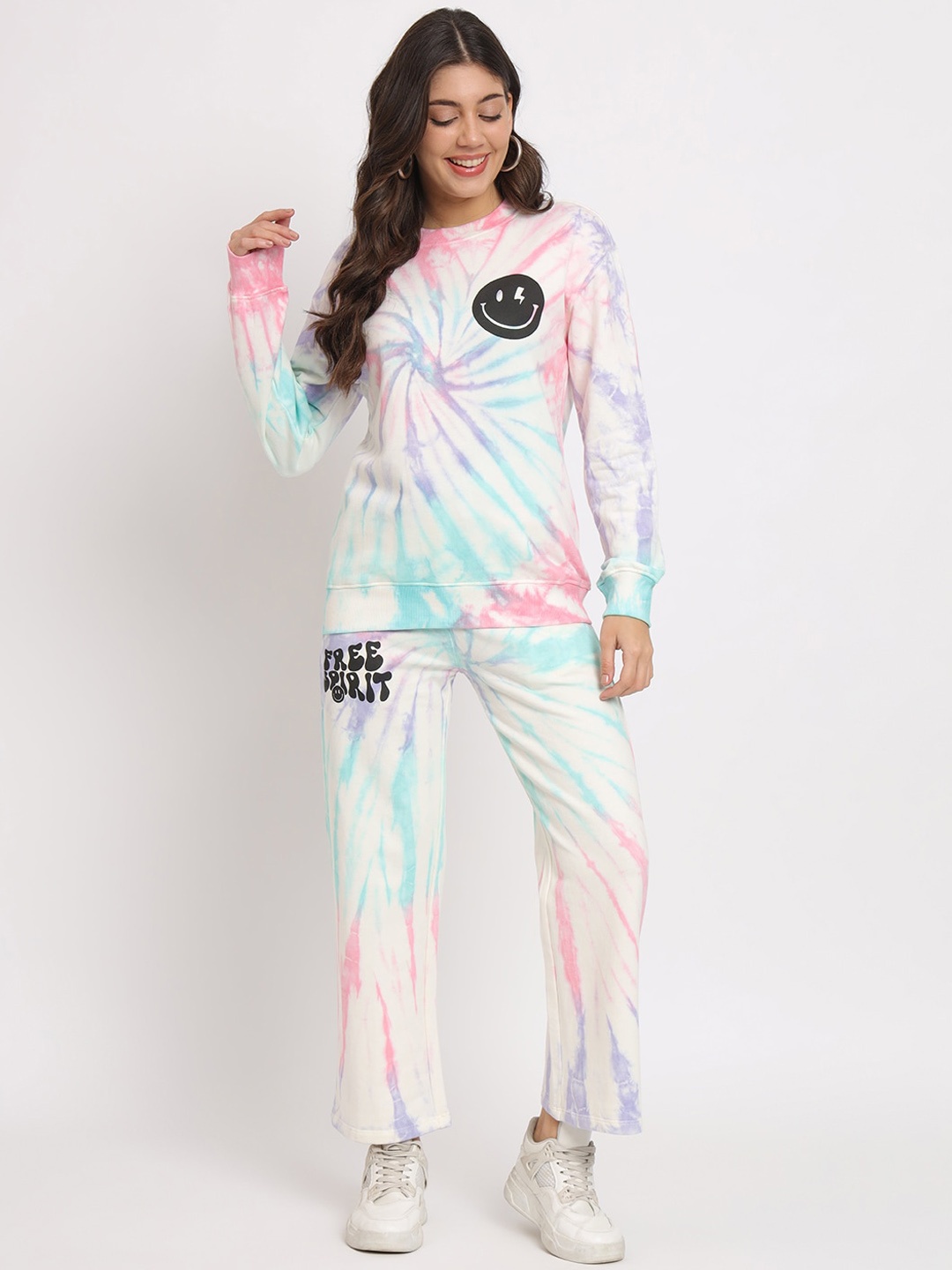 

VividArtsy Dyed Pure Cotton Top & Trousers, White