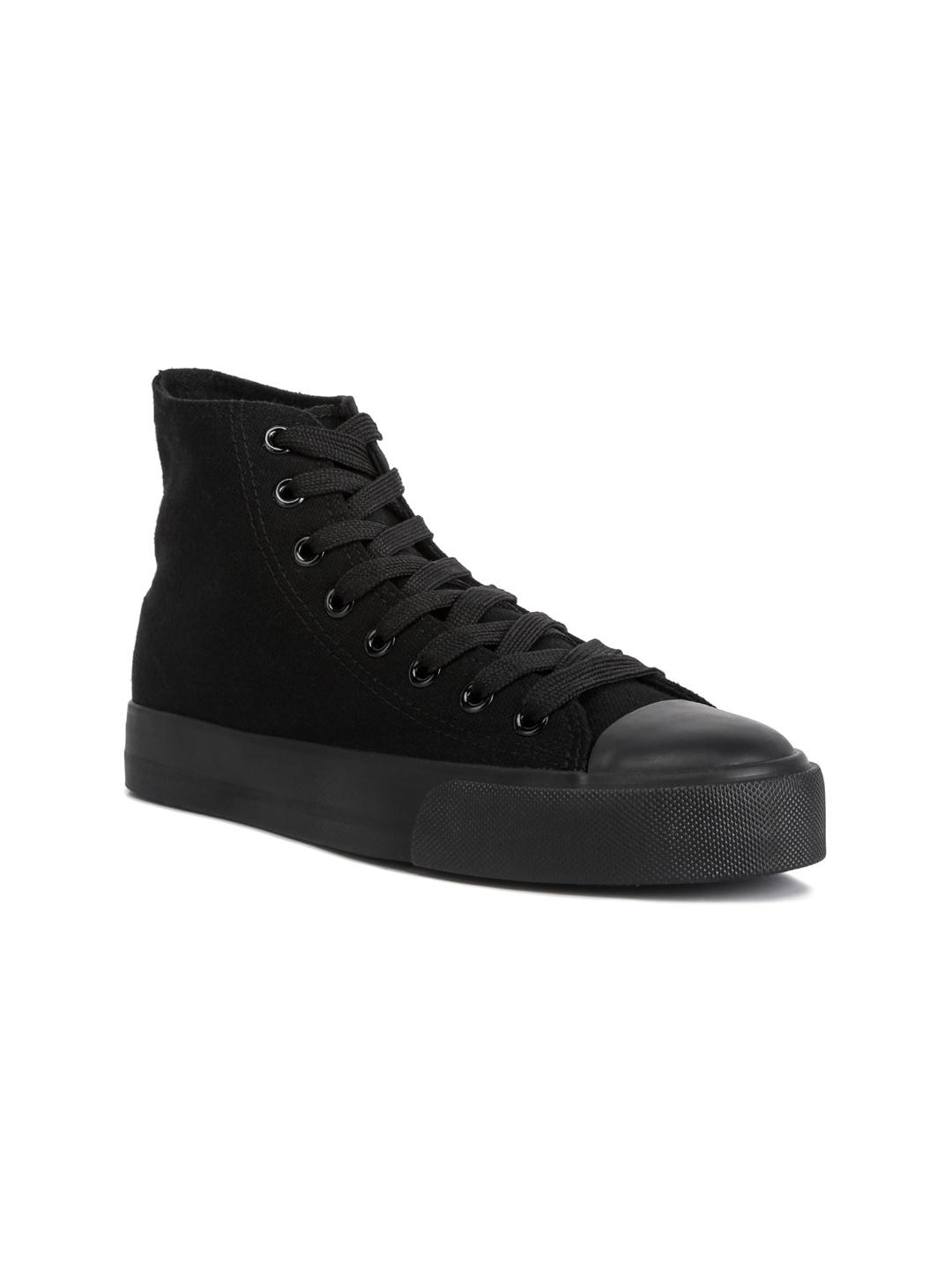 

London Rag Women Canvas High Top Sneakers, Black