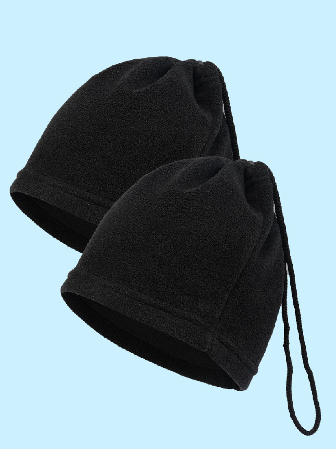 

NUSYL Women Pack Of 2 Cotton Beanie, Black