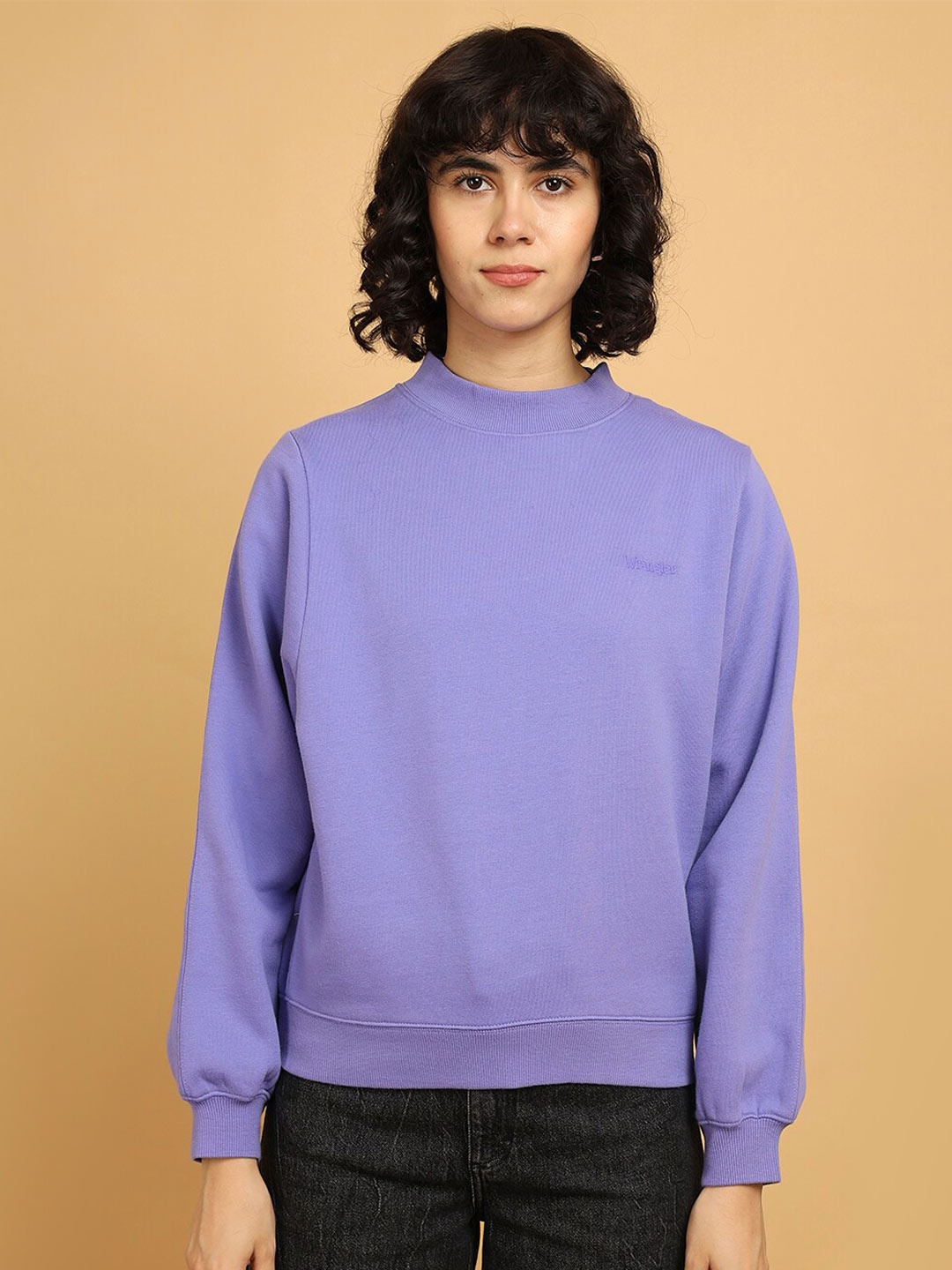 

Wrangler Round Neck Relaxed Fit Sweatshirt, Purple