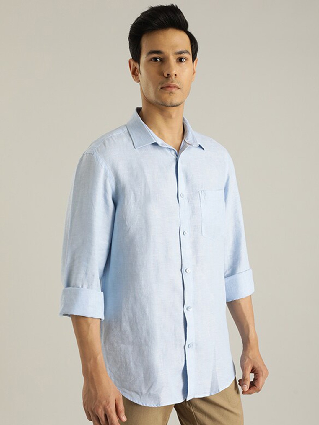 

Indian Terrain Opaque Casual Shirt, Blue
