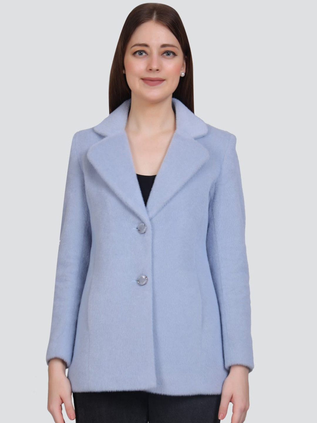 

YOUNG CLUB CLASSIC Single Breasted Trench Coat, Blue