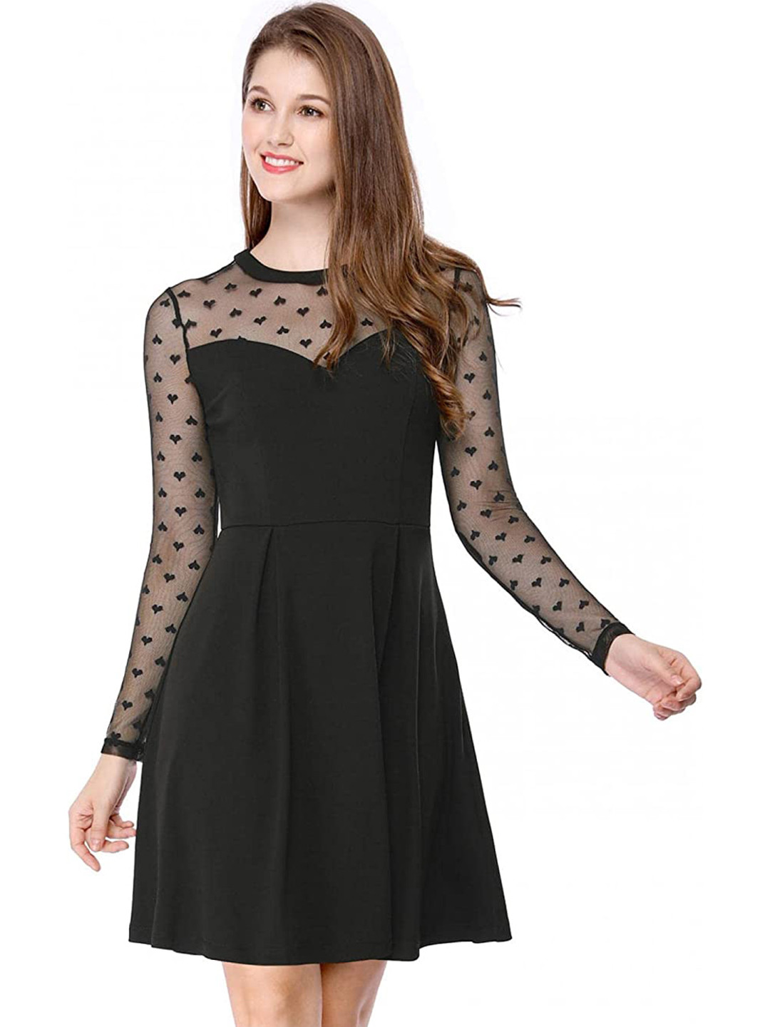 

Samsara Couture Fit & Flare Mini Dress, Black