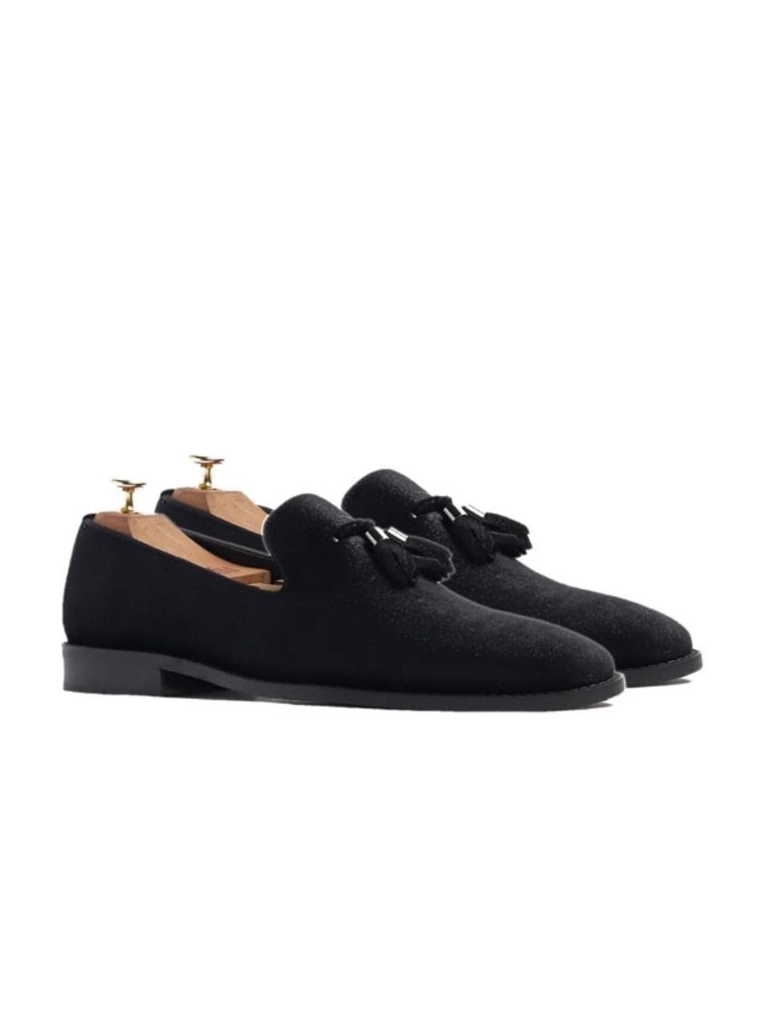 

GRIFFIN Men Slip-On Tassel Loafers, Black