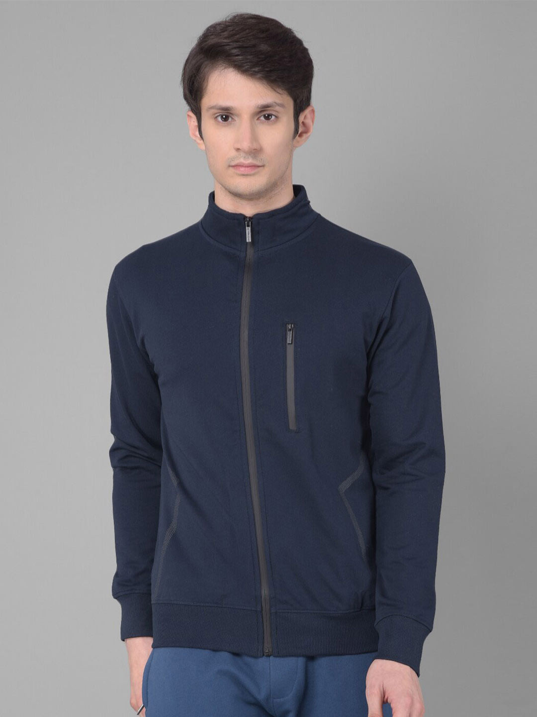 

Force NXT Cotton Front-Open Sweatshirt, Blue