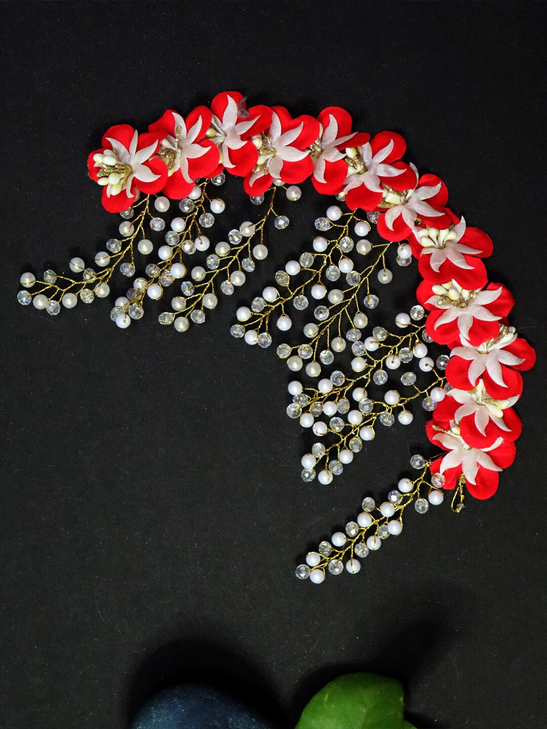 

VAGHBHATT Beaded Hair Accessory Set, Gold
