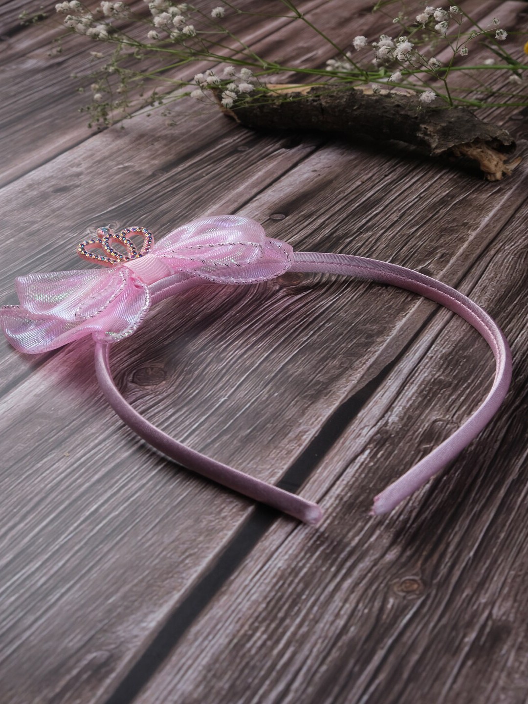 

Jewelz Girls Hairband With Crown, Pink