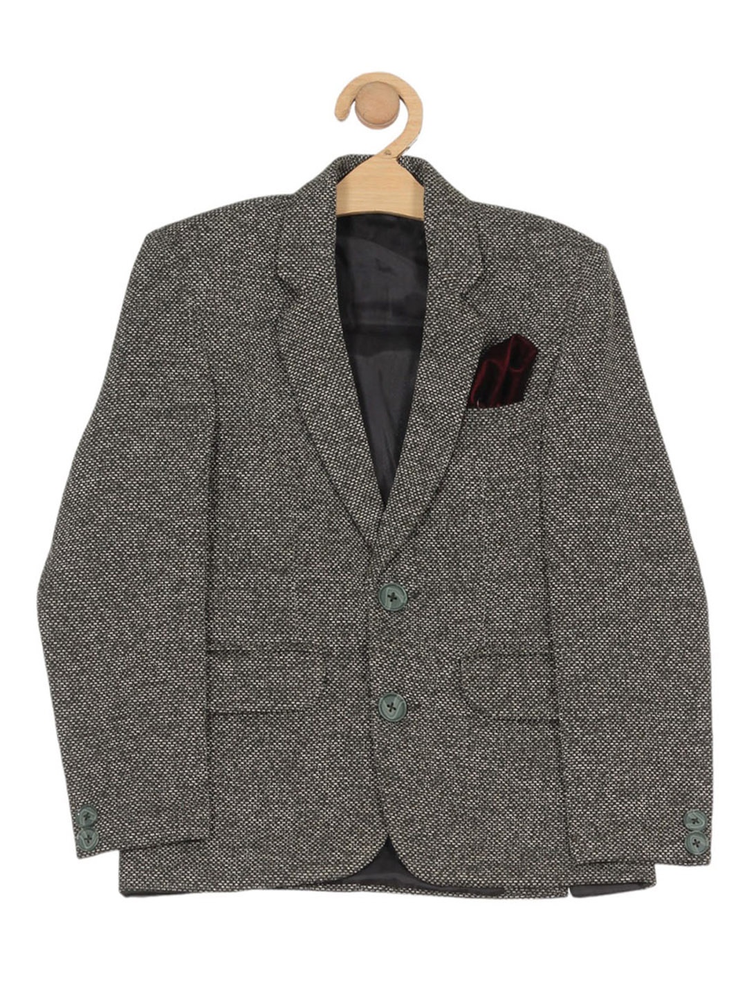 

Lil Lollipop Boys Single-Breasted Party Blazer, Grey