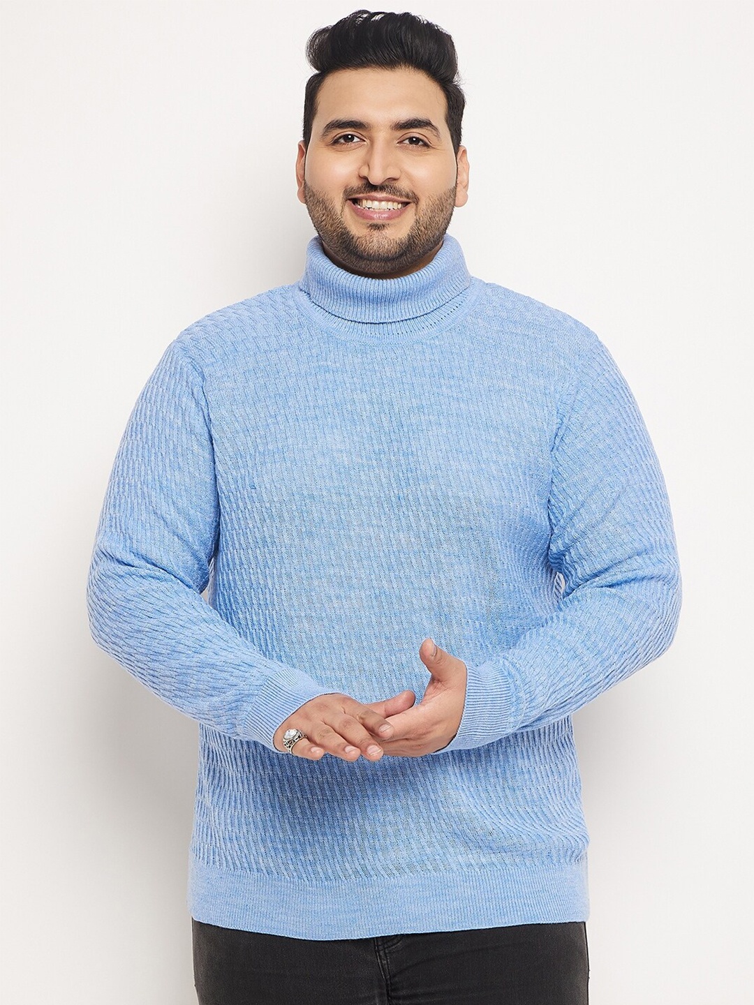 

Club York Turtle Neck Acrylic Pullover, Blue
