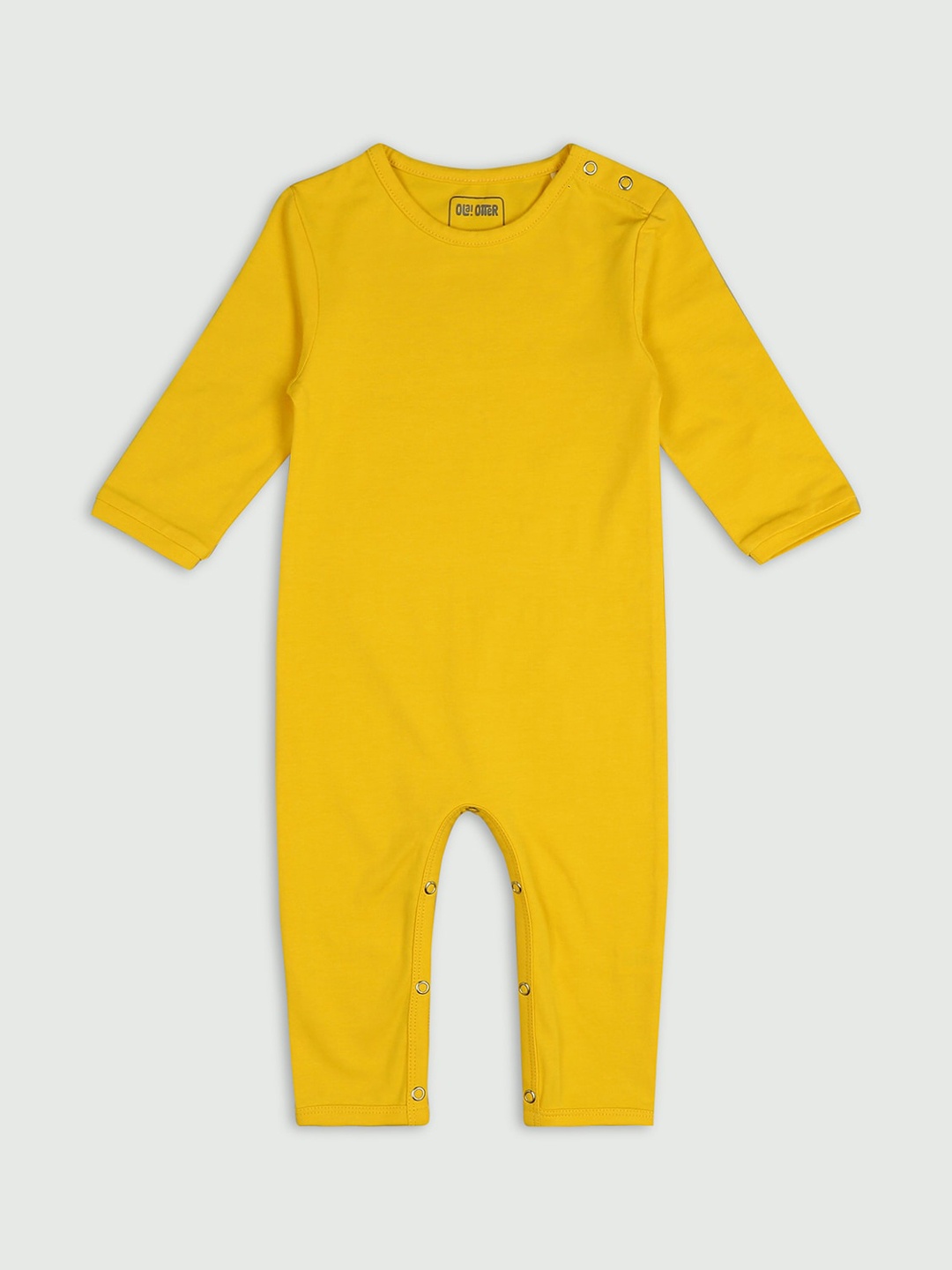 

Ola! Otter Infants Organic Cotton Rompers, Yellow