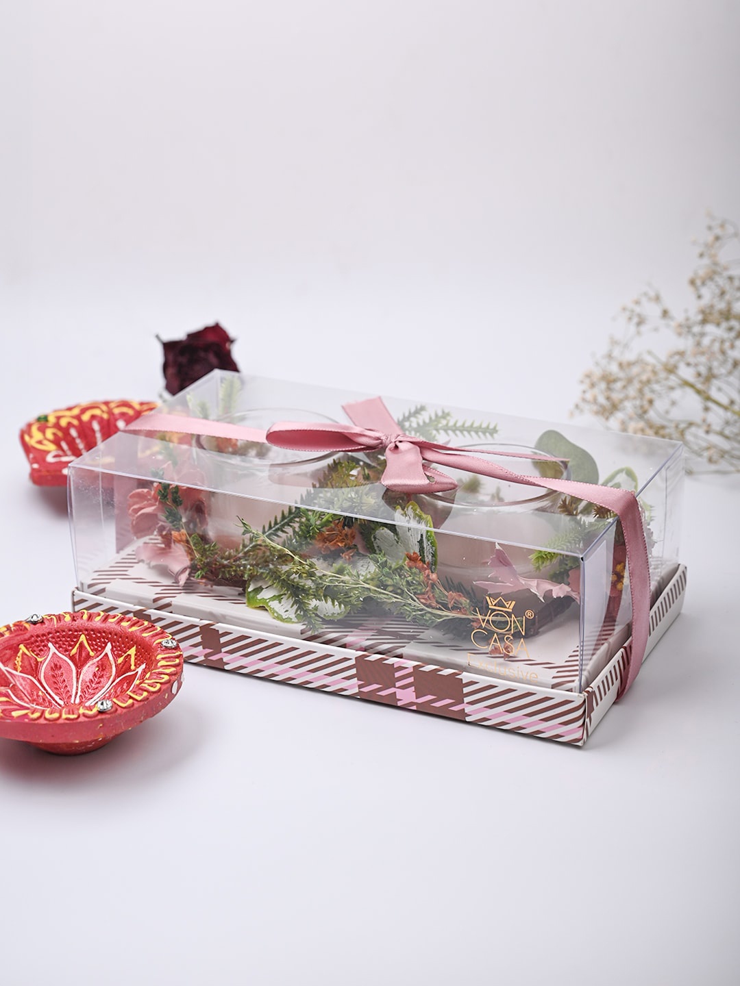 

MARKET99 2 Pieces Pink Peony Scented Candles