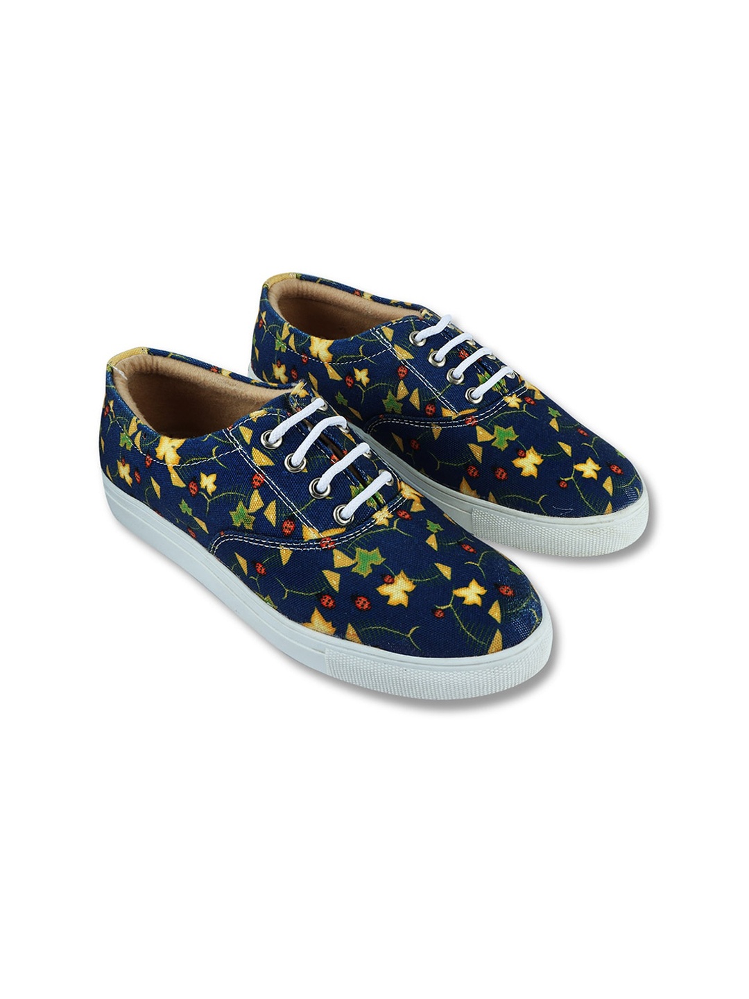 

KobSook Women Printed Canvas Lightweight Sneakers, Navy blue