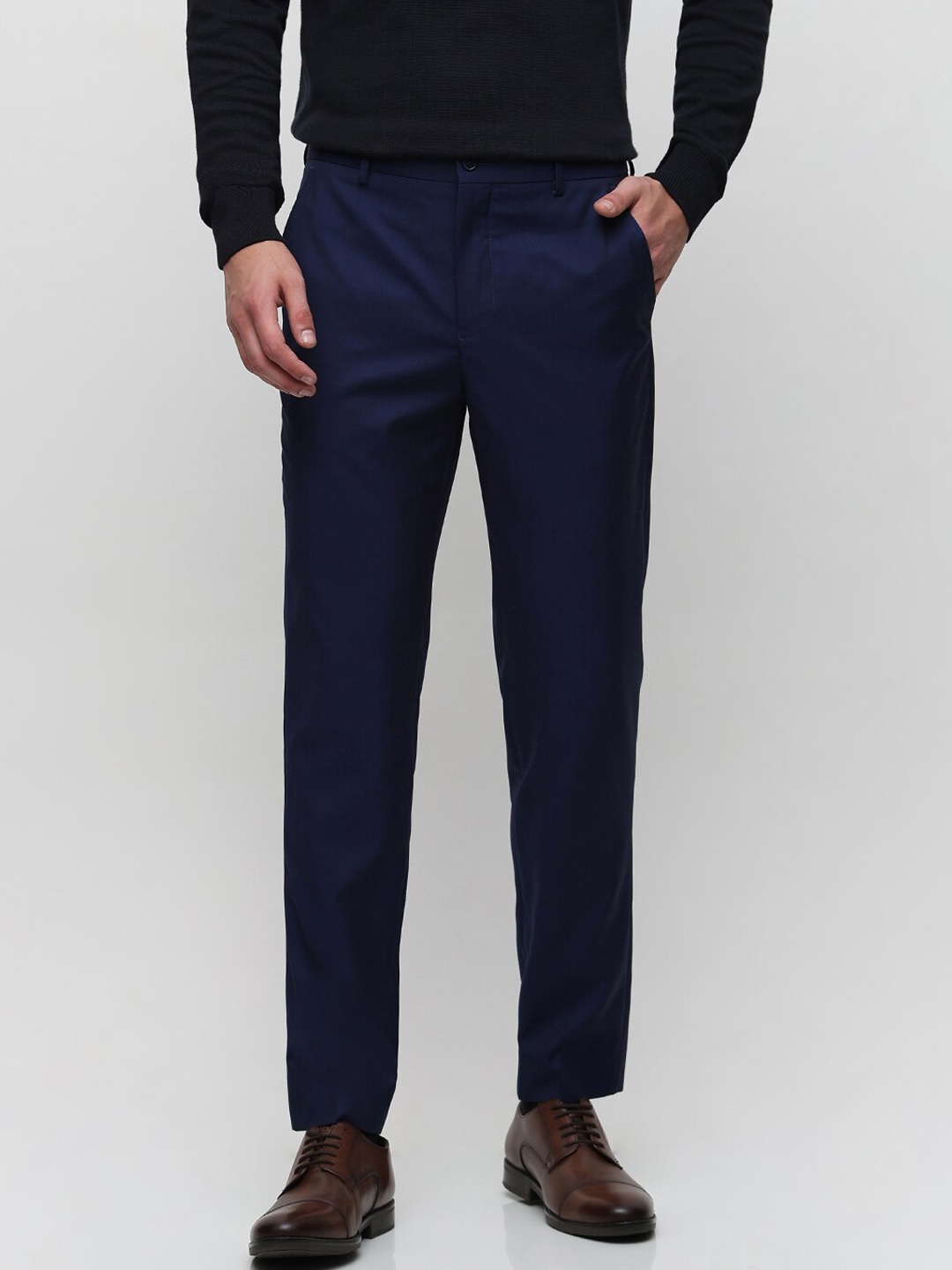 

SELECTED Men Slim Fit Formal Trousers, Blue