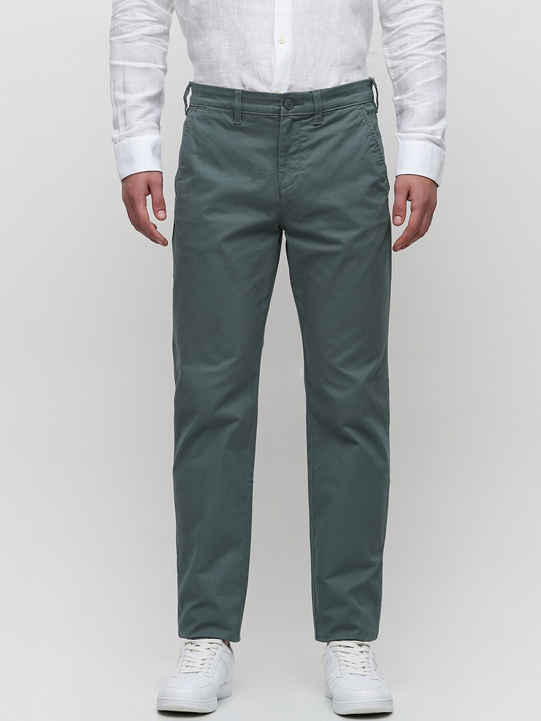 

SELECTED Men Slim Fit Fromal Trousers, Green