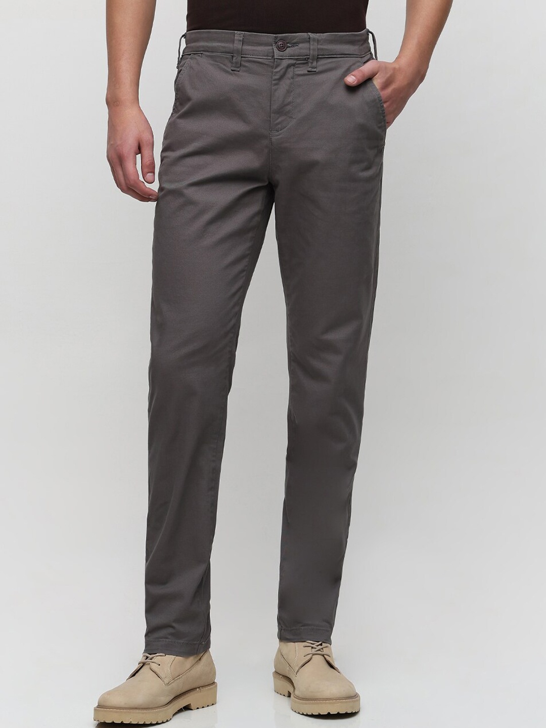 

SELECTED Men Slim Fit Fromal Trousers, Grey