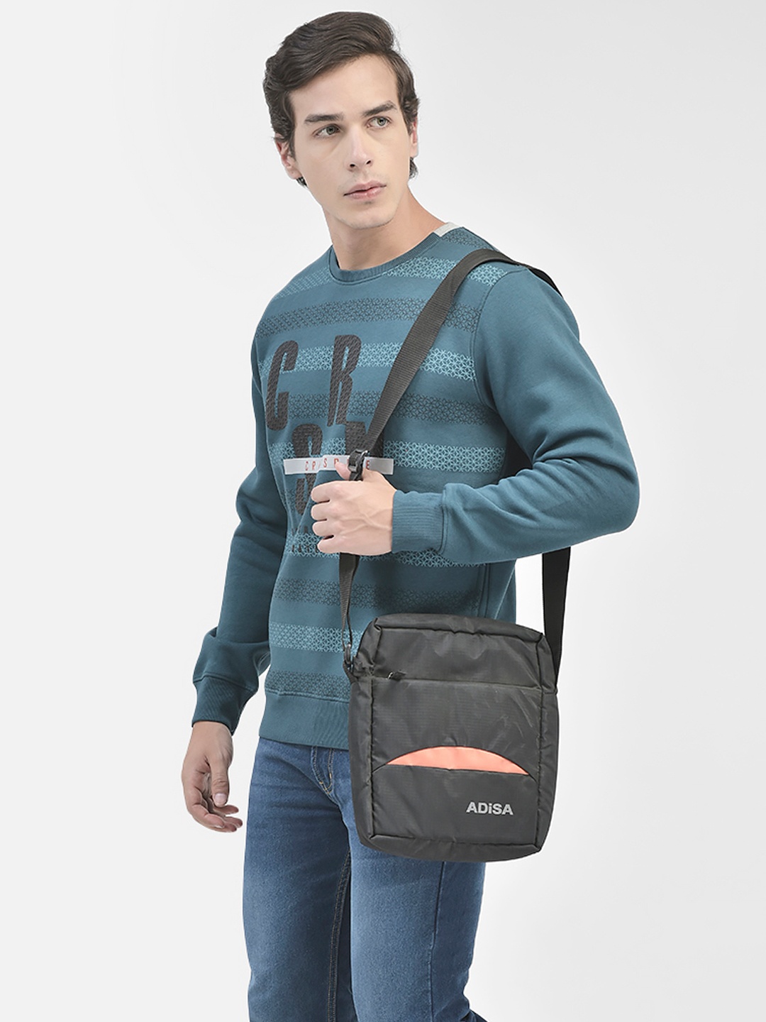 

Crimsoune Club Typography Printed Sweatshirt, Teal