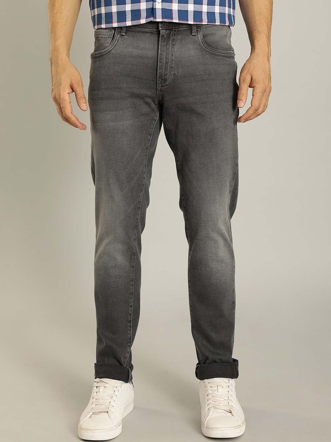 

Indian Terrain Men Kruger Clean Look Skinny Fit Light Fade Stretchable Jeans, Grey