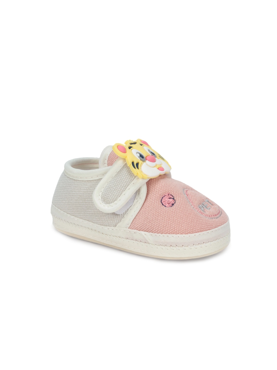 

Lil Lollipop Infants Applique Detail Cotton Velcro Booties, Pink