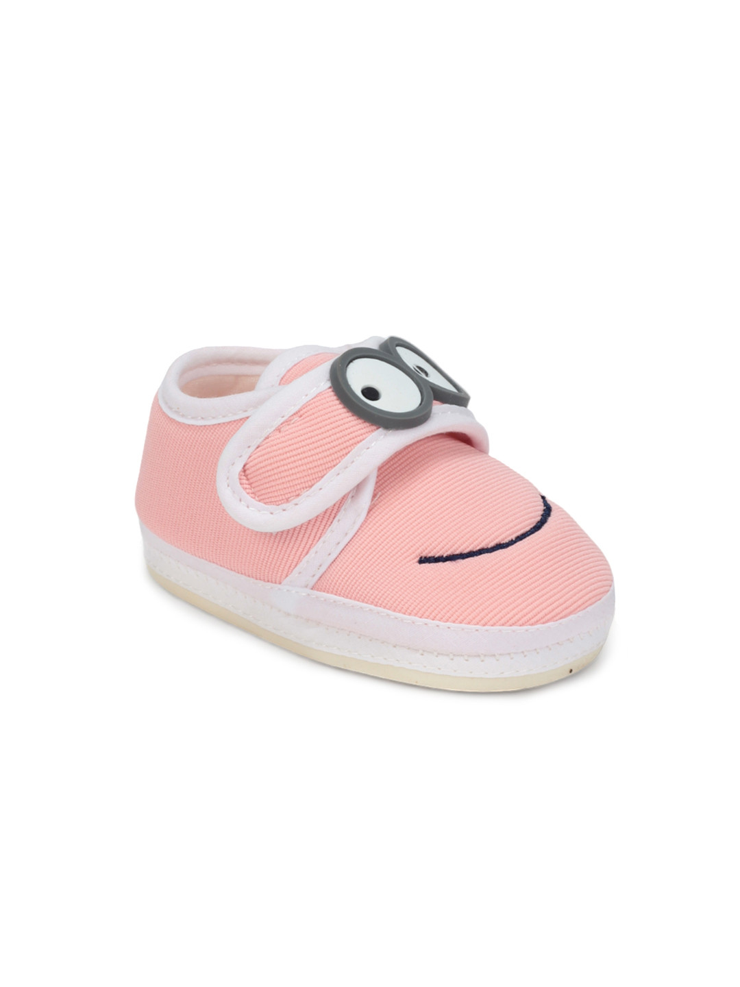 

Lil Lollipop Infants Applique Detail Cotton Velcro Booties, Pink