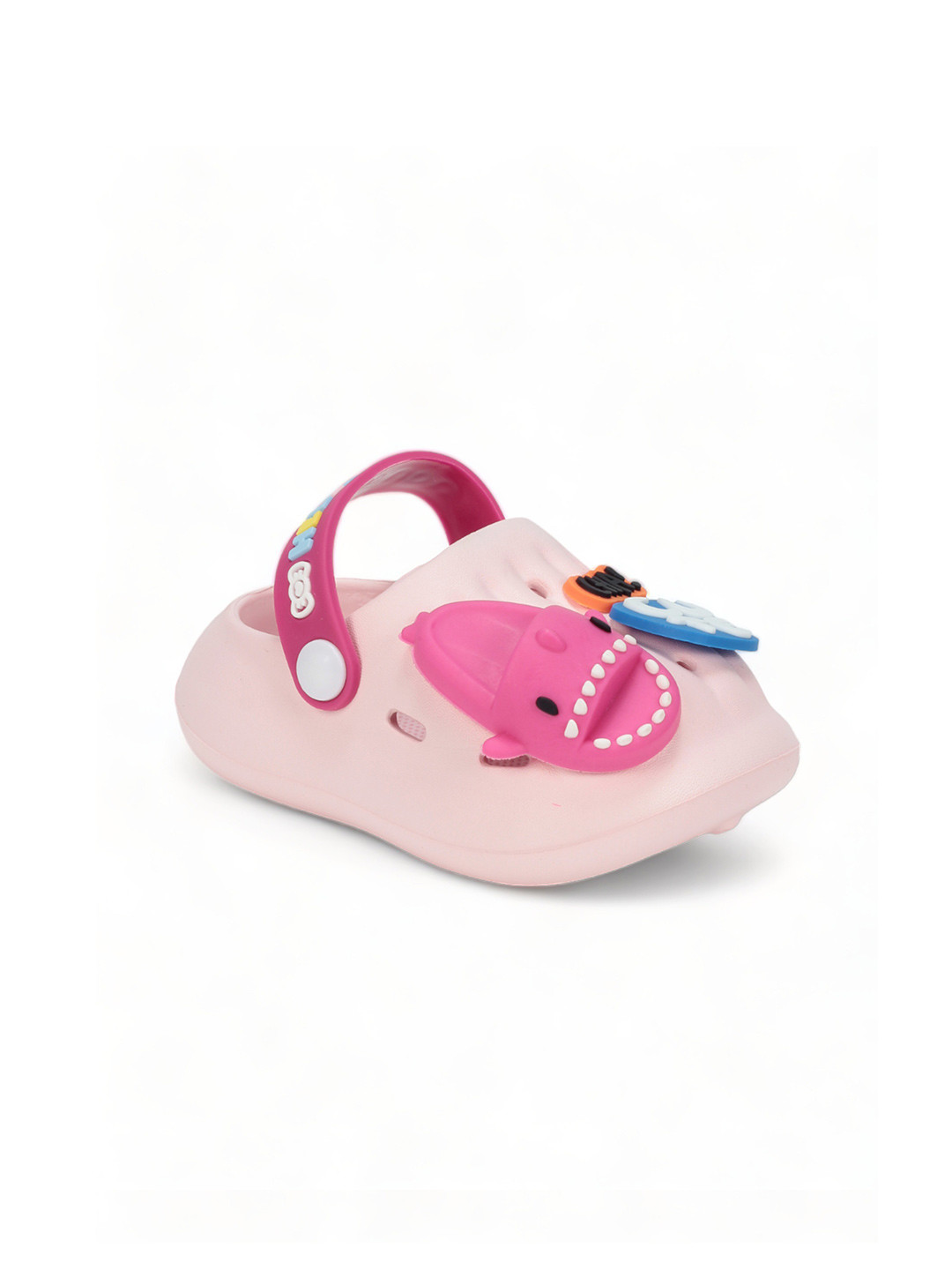 

Lil Lollipop Kids Surf Board Applique Rubber Anti-Slip Clogs, Pink