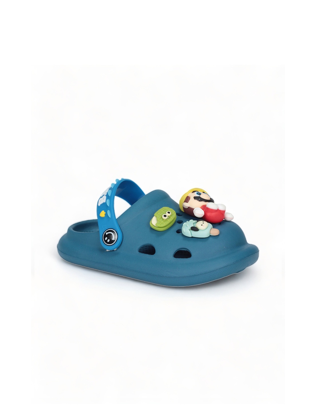 

Lil Lollipop Kids Cartoon Applique Rubber Anti-Slip Clogs, Navy blue