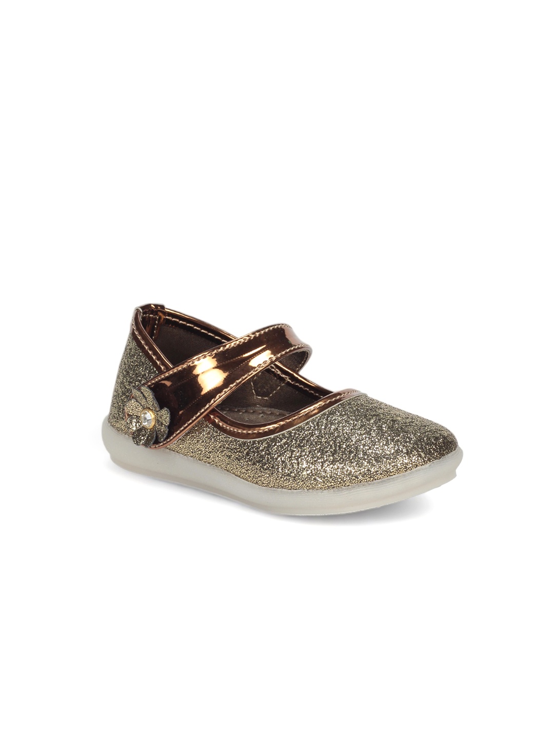 

Lil Lollipop Infant Girls Embellished Party Ballerinas, Gold