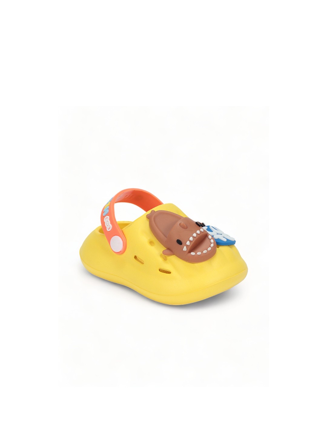 

Lil Lollipop Kids Surf Board Applique Rubber Anti-Slip Clogs, Yellow