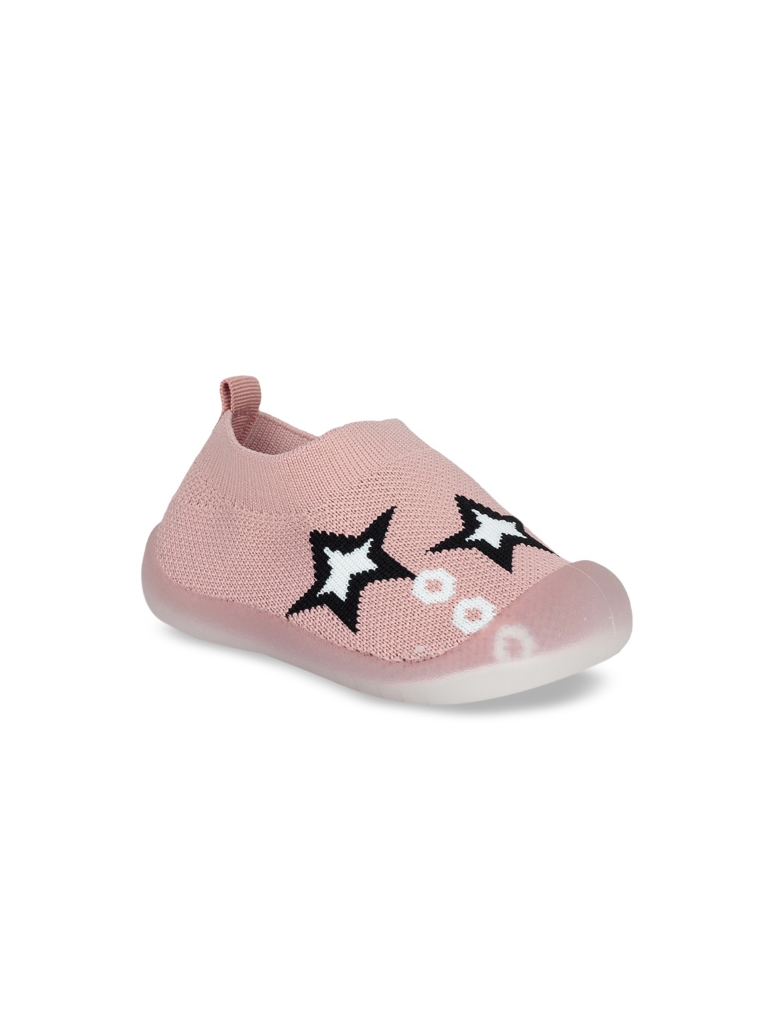 

Lil Lollipop Infants Printed Slip-On Booties, Mauve