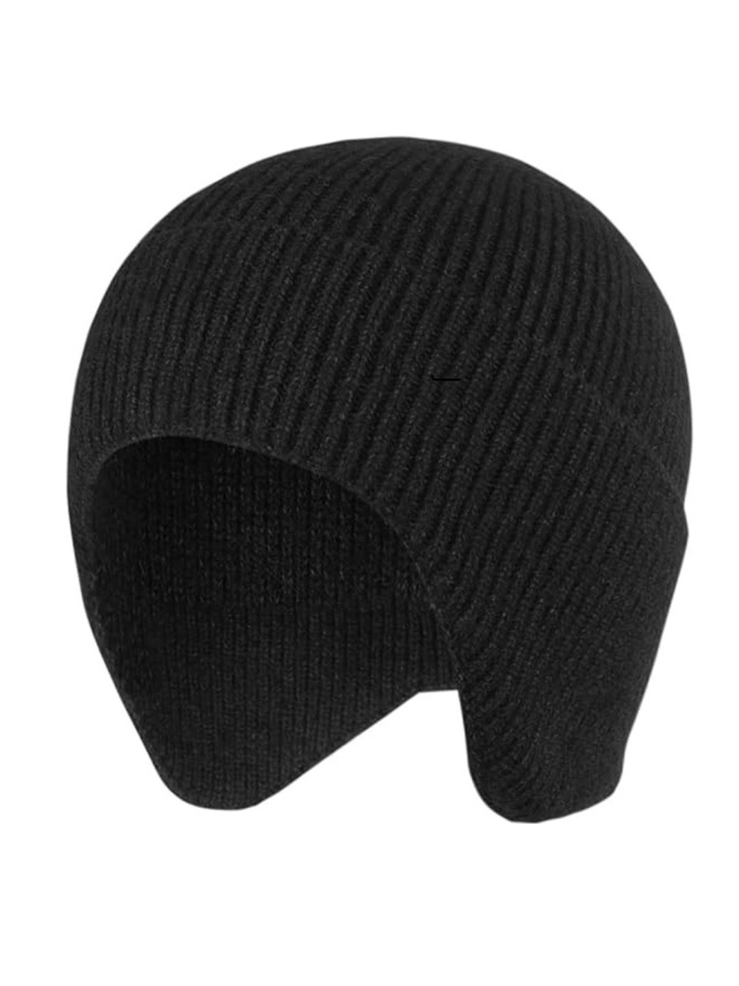 

Gajraj Unisex Woollen Beanie, Black