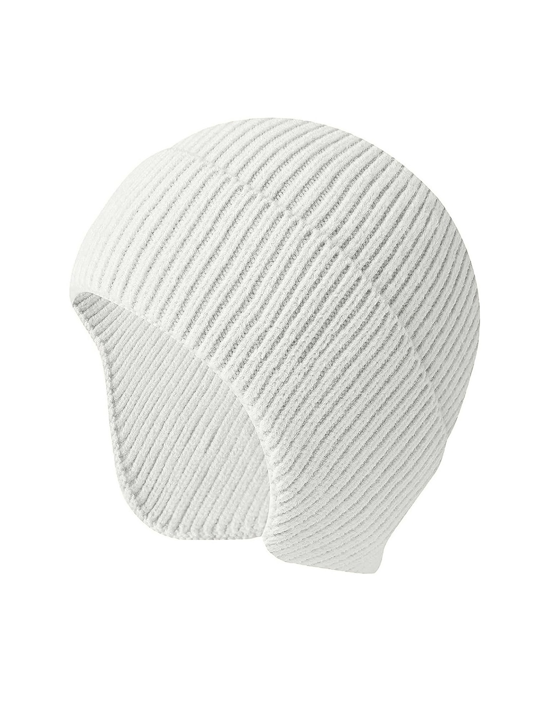 

Gajraj Unisex Woollen Beanie, Off white
