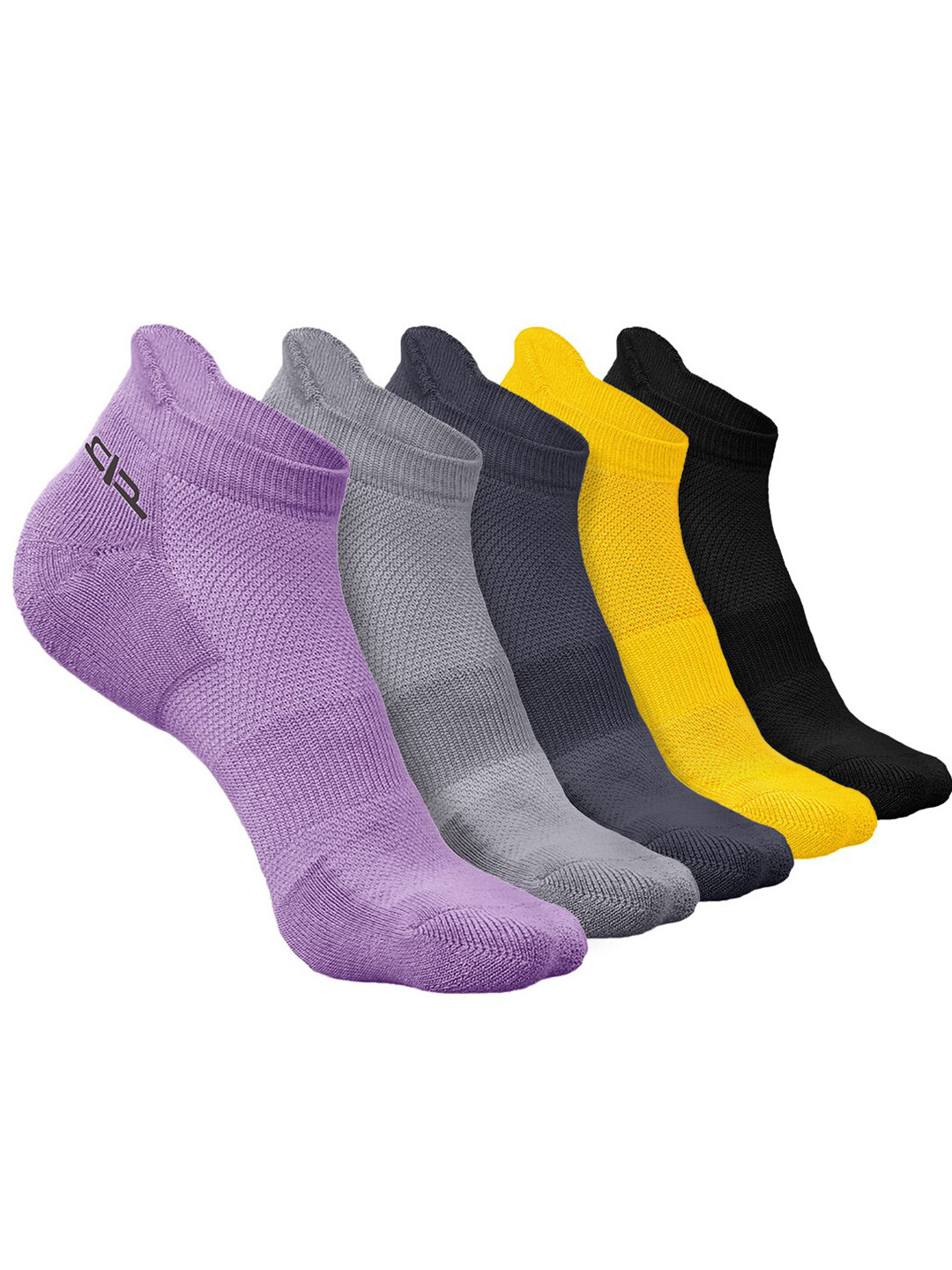 

Heelium Men Pack of 5 Bamboo Super Soft & Odour-Free Breathable Ankle-Length Socks, Yellow