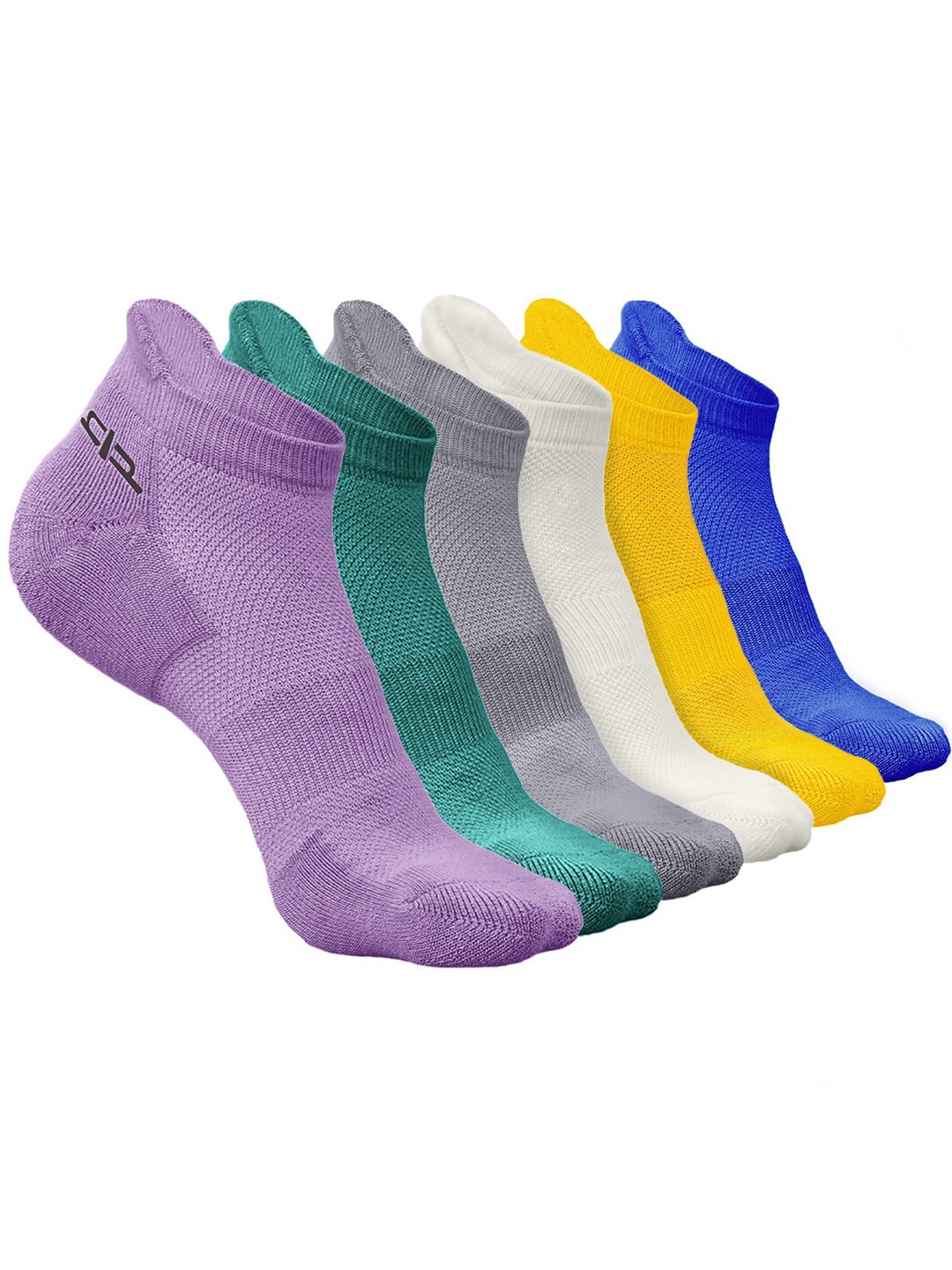 

Heelium Men Pack of 6 Bamboo Super Soft & Odour-Free Breathable Ankle-Length Socks, Green