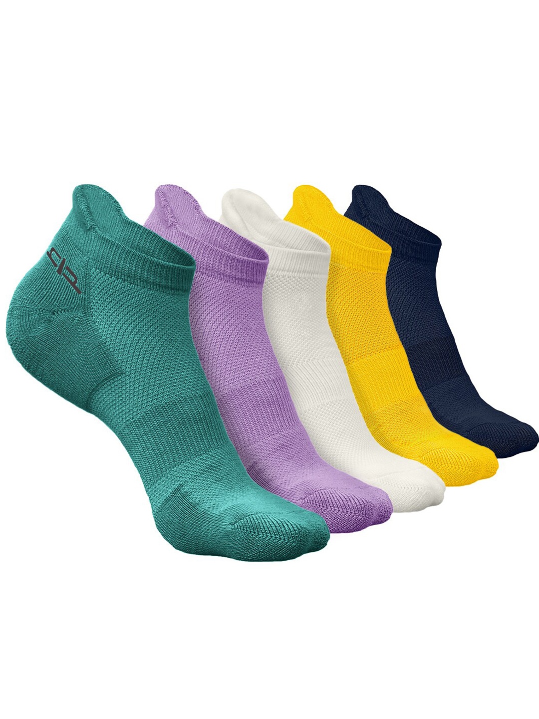 

Heelium Men Pack of 5 Bamboo Super Soft & Odour-Free Breathable Ankle-Length Socks, Green