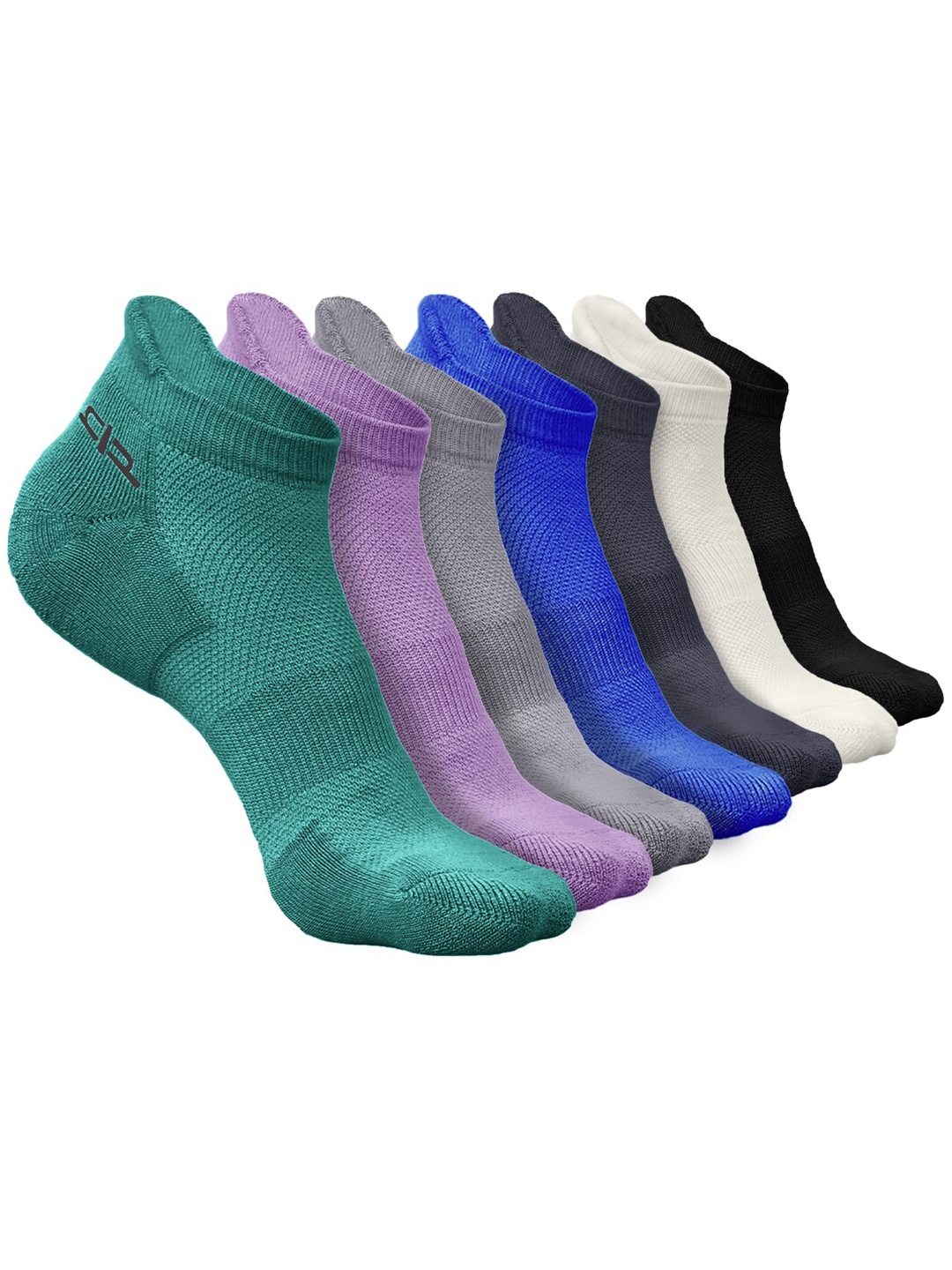 

Heelium Men Pack of 7 Bamboo Super Soft & Odour-Free Breathable Ankle-Length Socks, Green