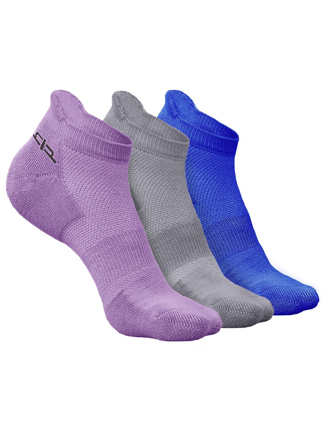 

Heelium Men Pack of 3 Bamboo Super Soft & Odour-Free Breathable Ankle-Length Socks, Purple