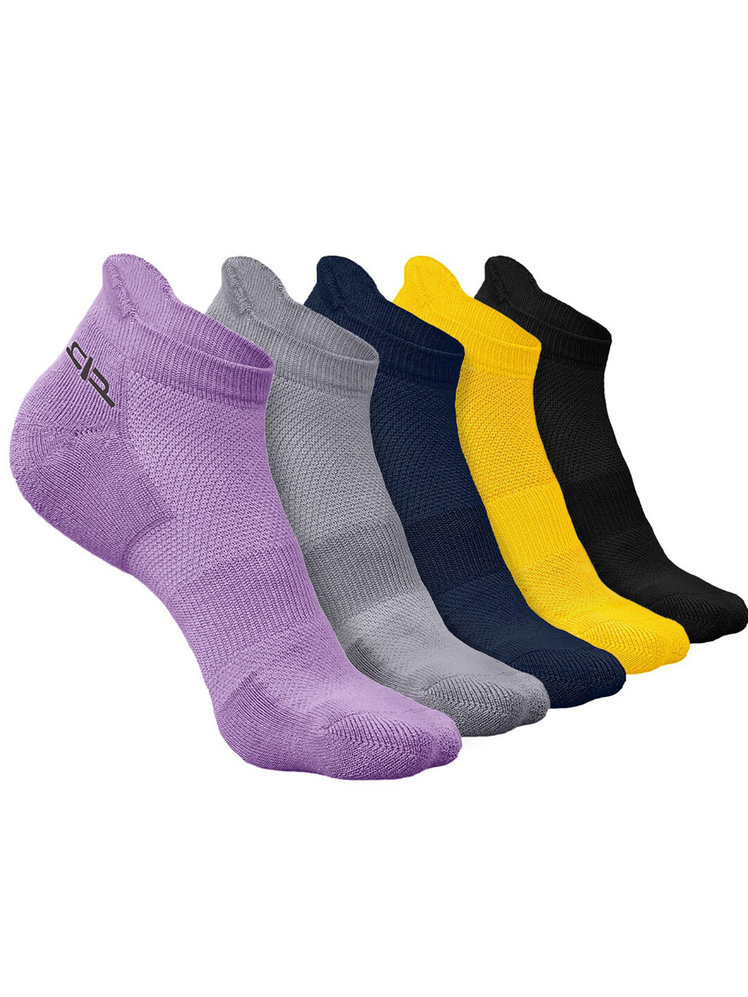 

Heelium Men Pack of 5 Bamboo Super Soft & Odour-Free Breathable Ankle-Length Socks, Yellow