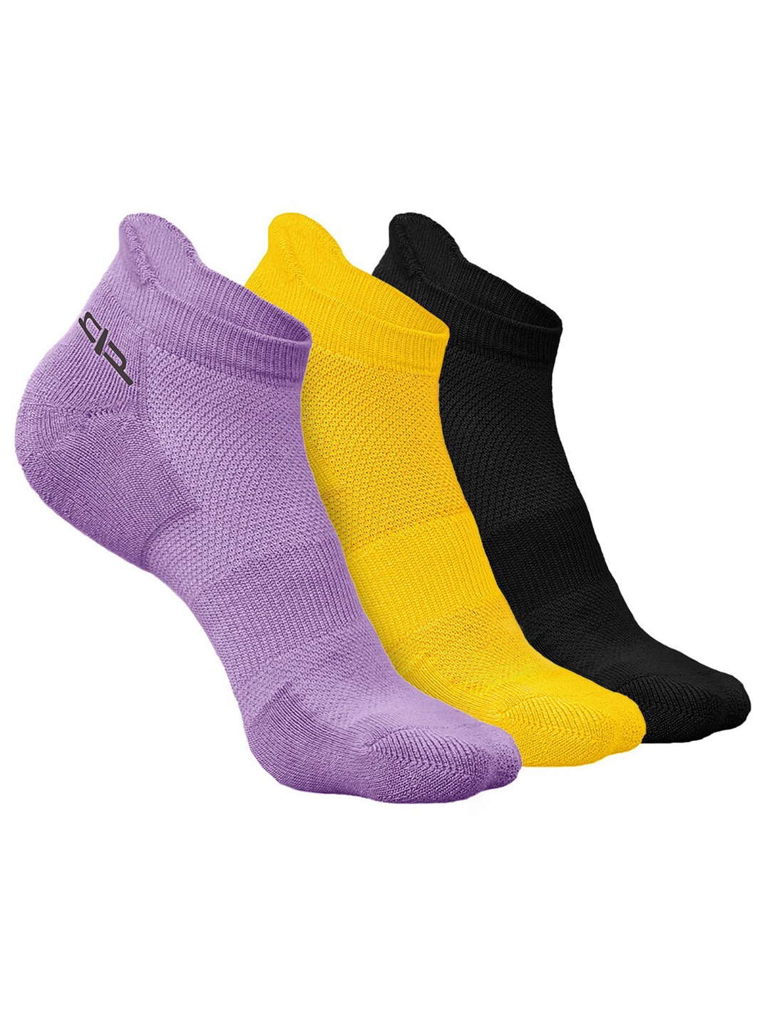 

Heelium Men Pack of 3 Bamboo Super Soft & Odour-Free Breathable Ankle-Length Socks, Purple