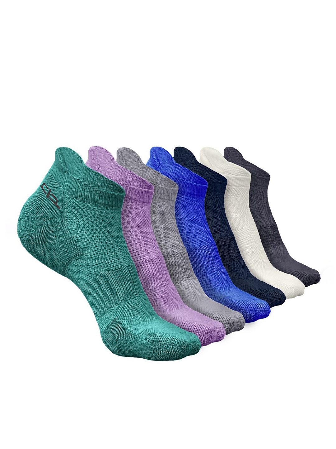 

Heelium Men Pack of 7 Bamboo Super Soft & Odour-Free Breathable Ankle-Length Socks, Green